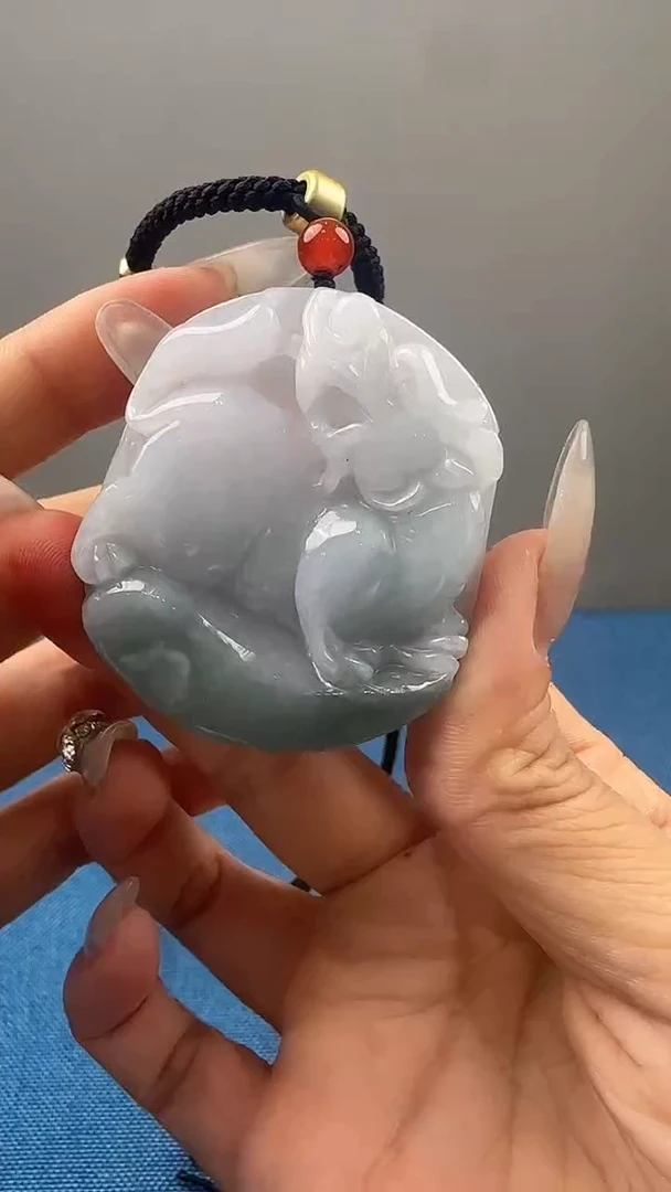 颈饰未镶嵌翡翠天然翡翠A货挂牌&送高档绳