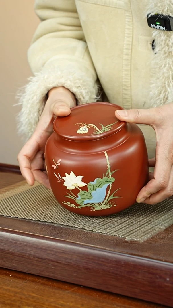 宜兴原矿紫砂茶叶罐