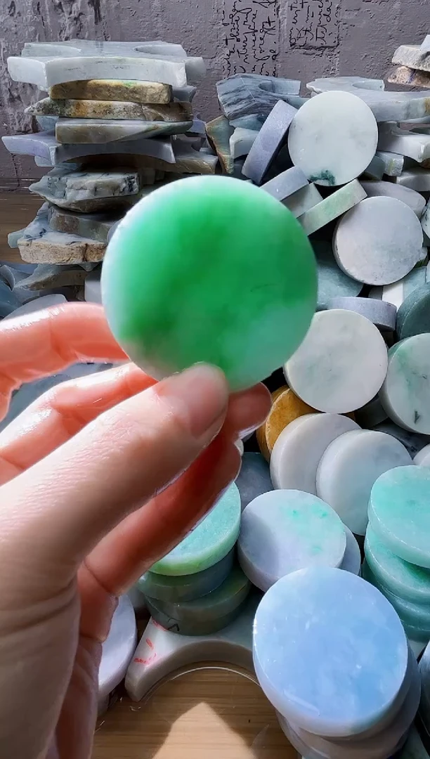 裸石翡翠天然翡翠A货古 南 308