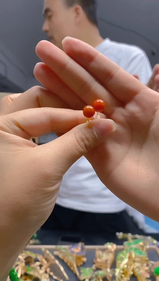 【闪购商品】翡翠耳饰合金041翡翠耳钉