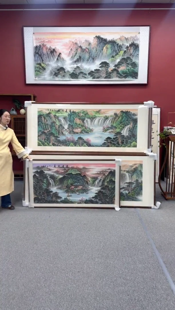 国画手绘 源远流长 150*81