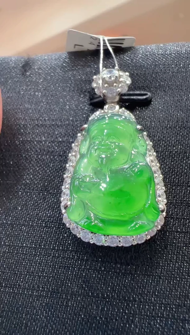 【闪购商品】翡翠吊坠(不含链)银S925镶嵌