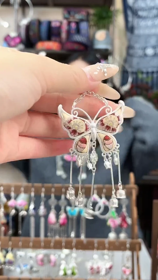 织绣民族风非遗老绣苗银饰品406