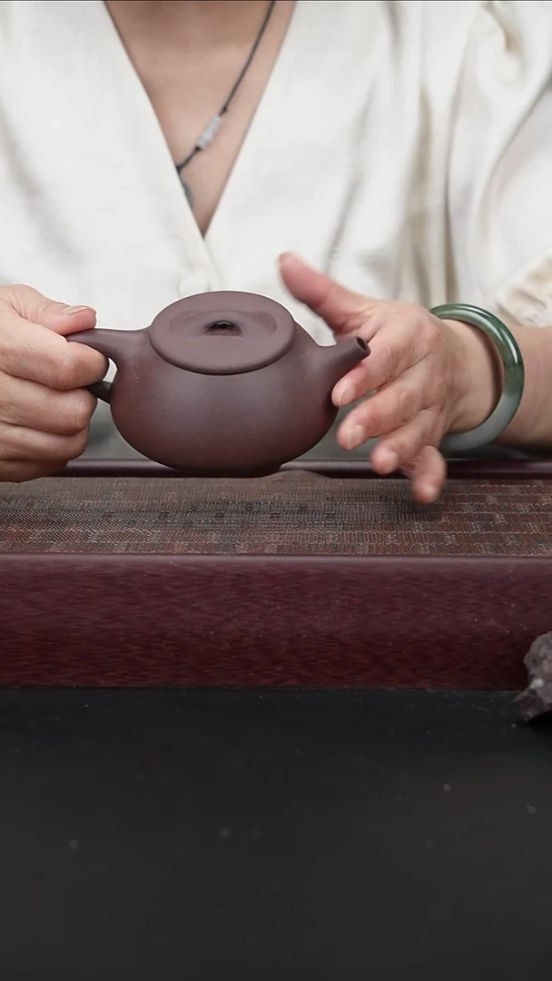 茶壶紫砂ld底槽青 景舟石瓢200CC