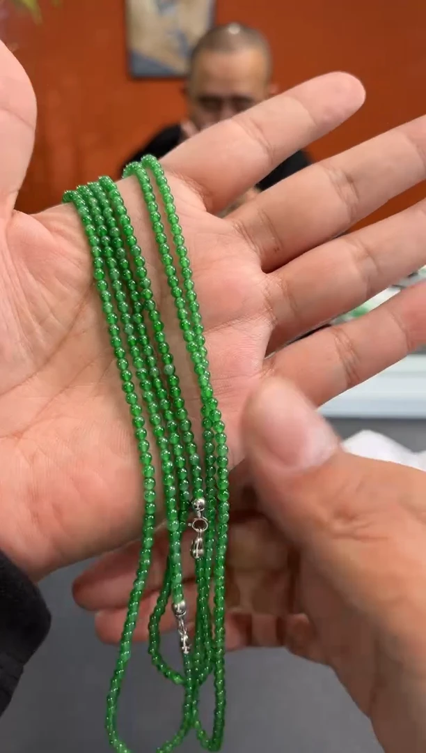 项链18K金镶嵌翡翠边城刀客/20038/多样性发一