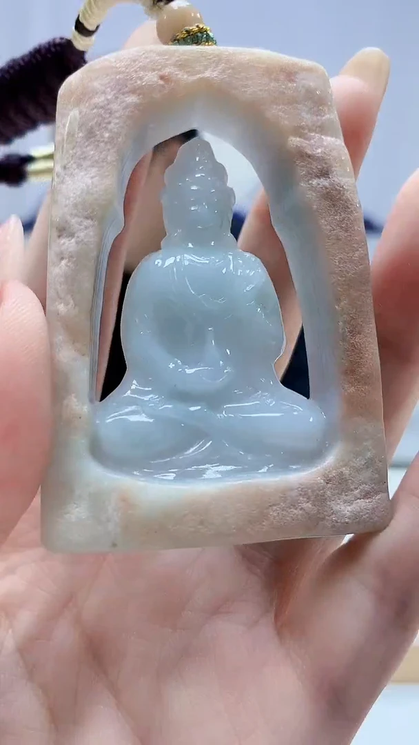 未镶嵌定制翡翠4898DD-毛货挂件117