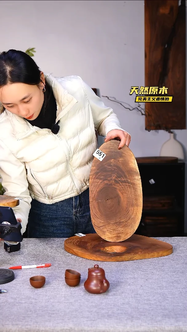 木北美黑胡桃原木.干裂疤结不属于商品质量问题完美主义者慎拍