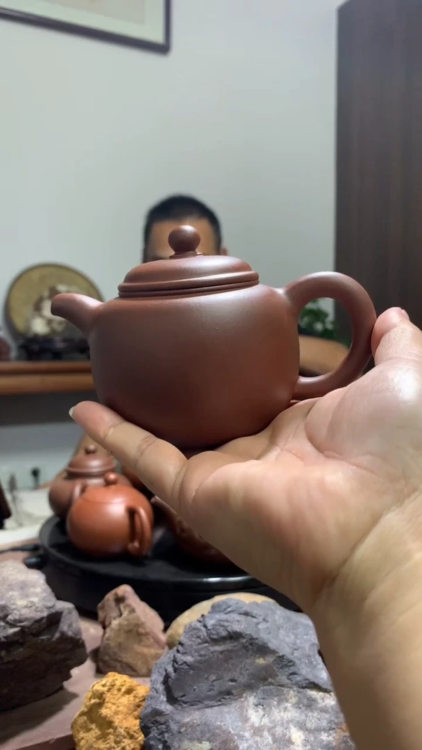 茶壶紫砂茶**后半手原矿底槽青匏樽壶