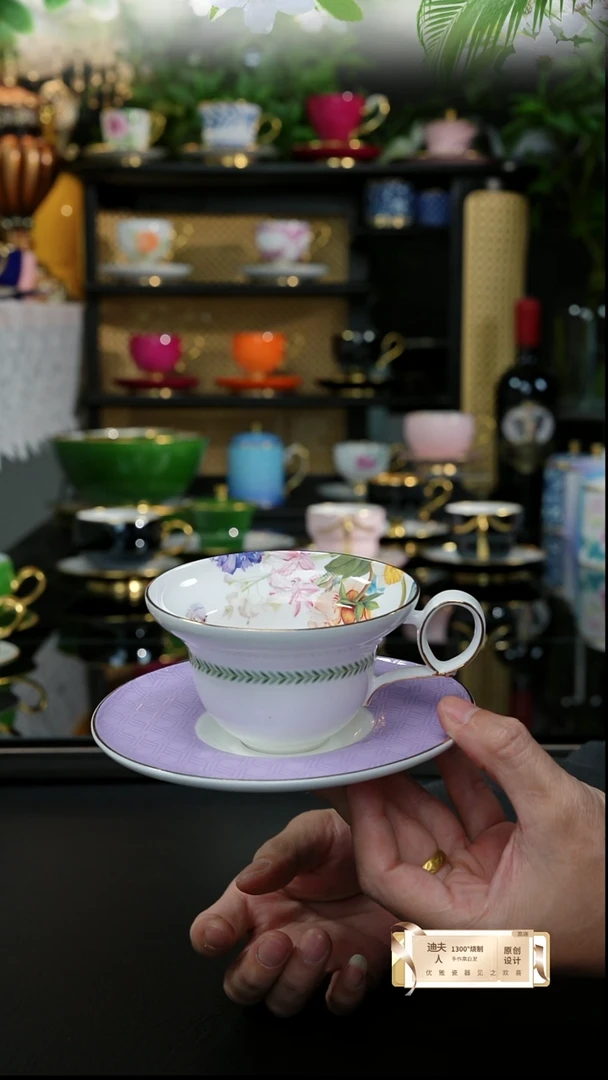 云漫紫色咖啡杯，，，，，