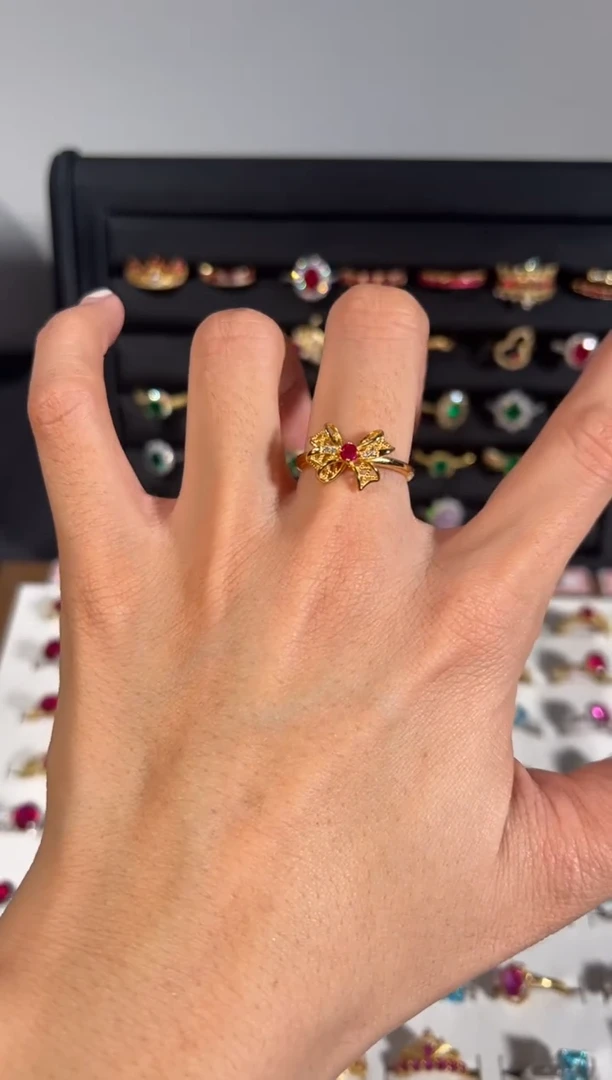 【闪购商品】红宝石戒指银S925镶嵌15321