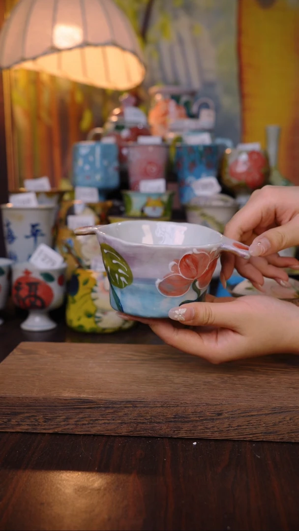 摆件泥垚手作 景德镇手工手绘器物