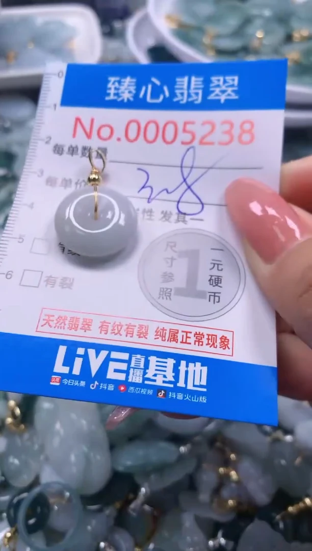 翡翠未镶嵌颈饰5238