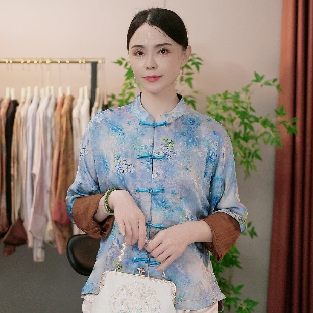 新中式国风衫雾围树外套0036