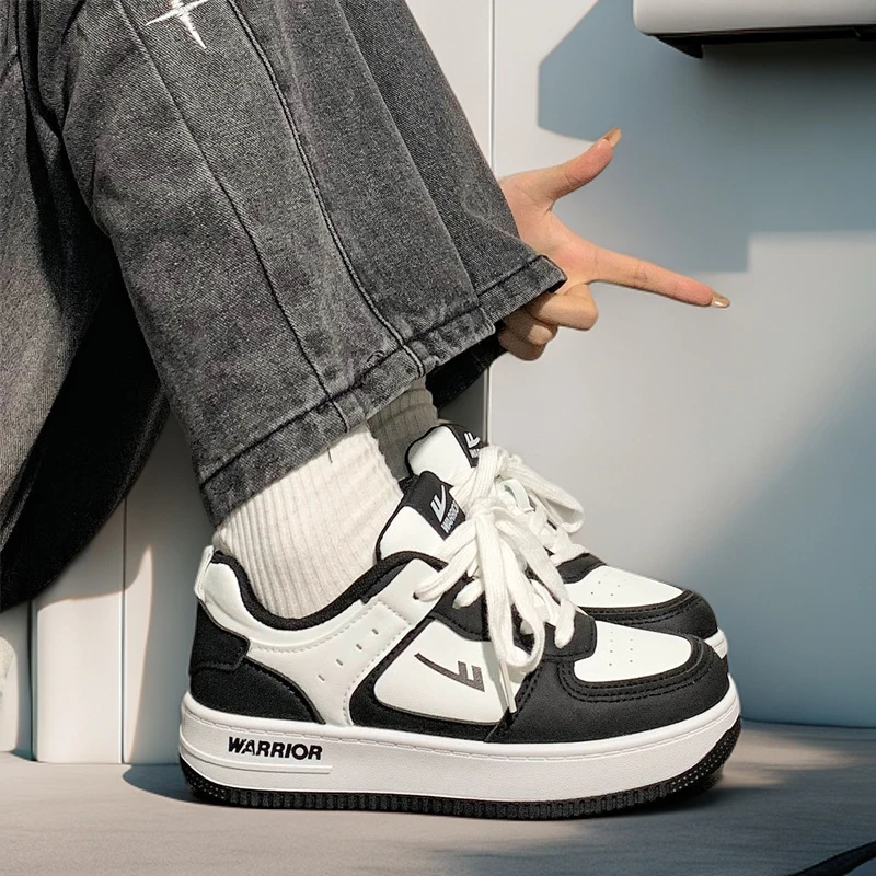 回力原创厚底运动板鞋子超火熊猫鞋休闲鞋情侣鞋学生百搭ins潮流