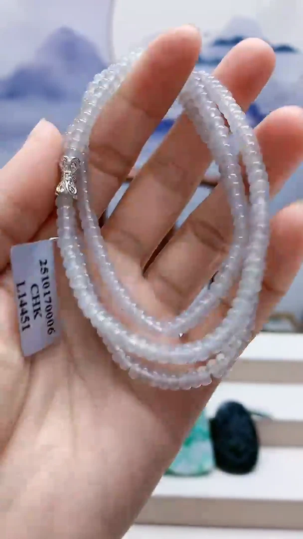 未镶嵌定制翡翠5150lr-毛货珠链54