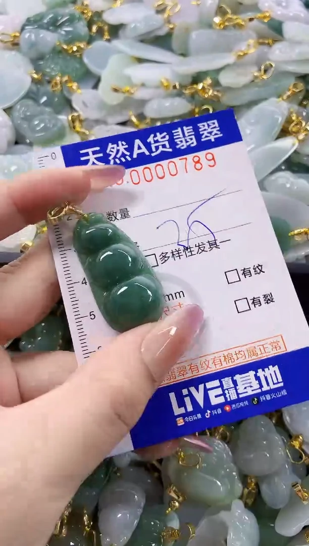颈饰未镶嵌翡翠天然A货翡翠