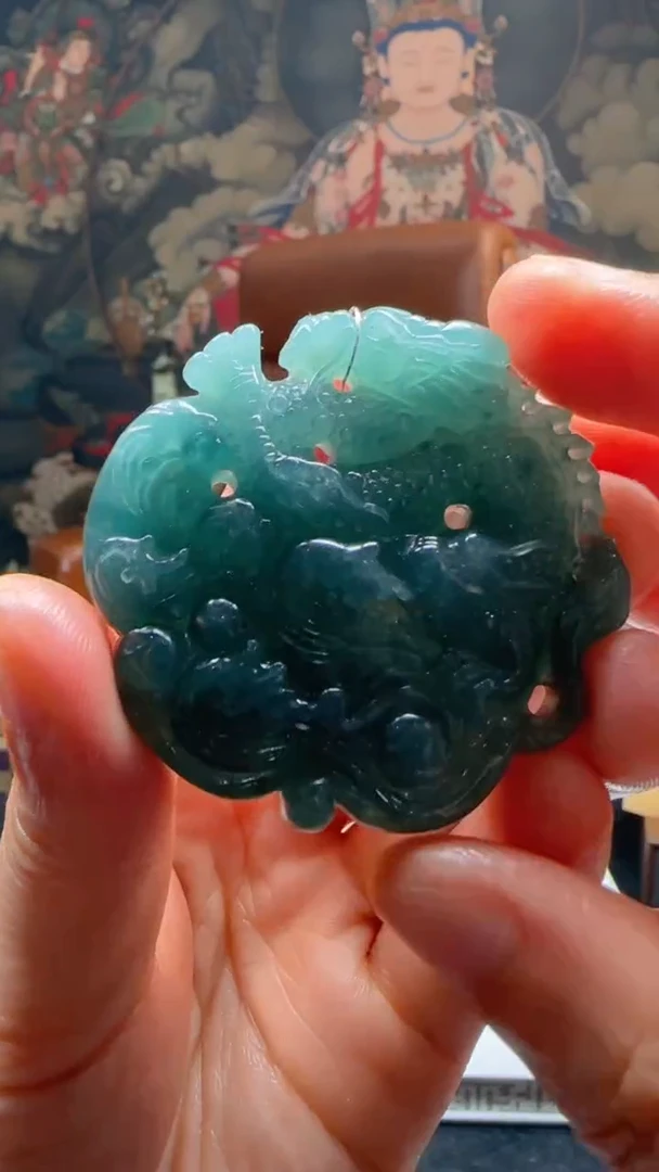 【闪购商品】定制翡翠未镶嵌L-@@QJXC12035