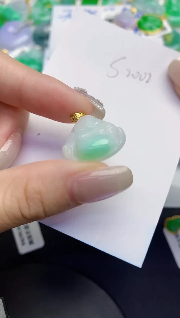 翡翠未镶嵌颈饰缅甸天然翡翠A货
