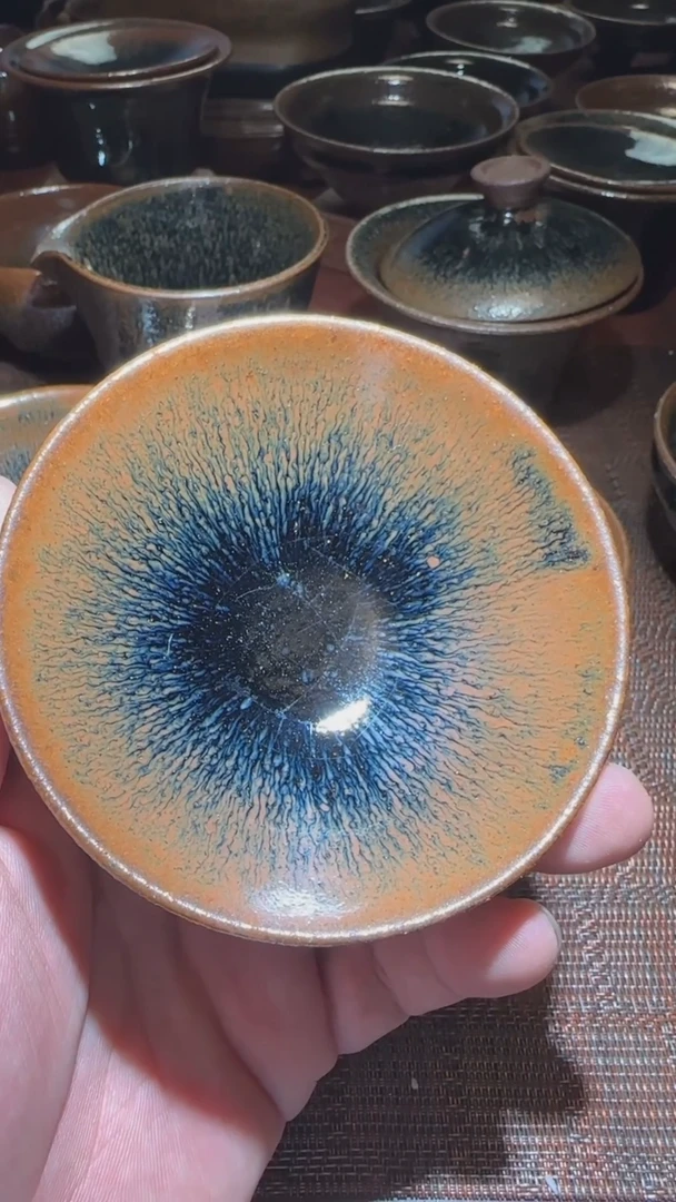 【闪购商品】茶盏通天龙窑柴烧建盏