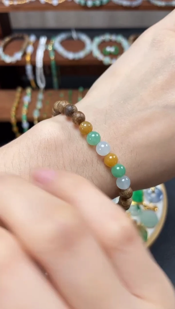 【闪购商品】翡翠套链未镶嵌一个  JK215