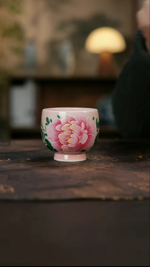 景德镇陶瓷杯碗柴烧多人