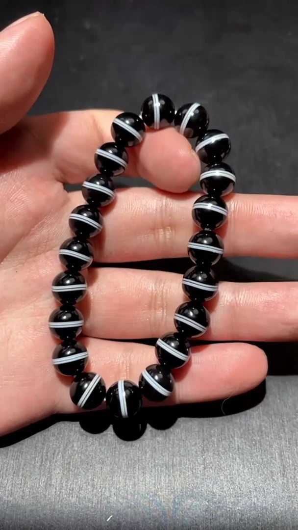 未镶嵌单圈手串玛瑙/玉髓S0328-09