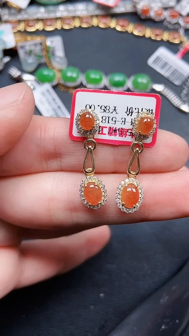 颈饰银S925镶嵌翡翠7473