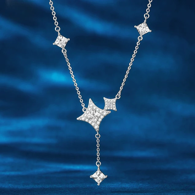 FARCOKO/法蔻 吊坠925银 璀璨星辰系列星芒项链轻奢小众七夕礼物