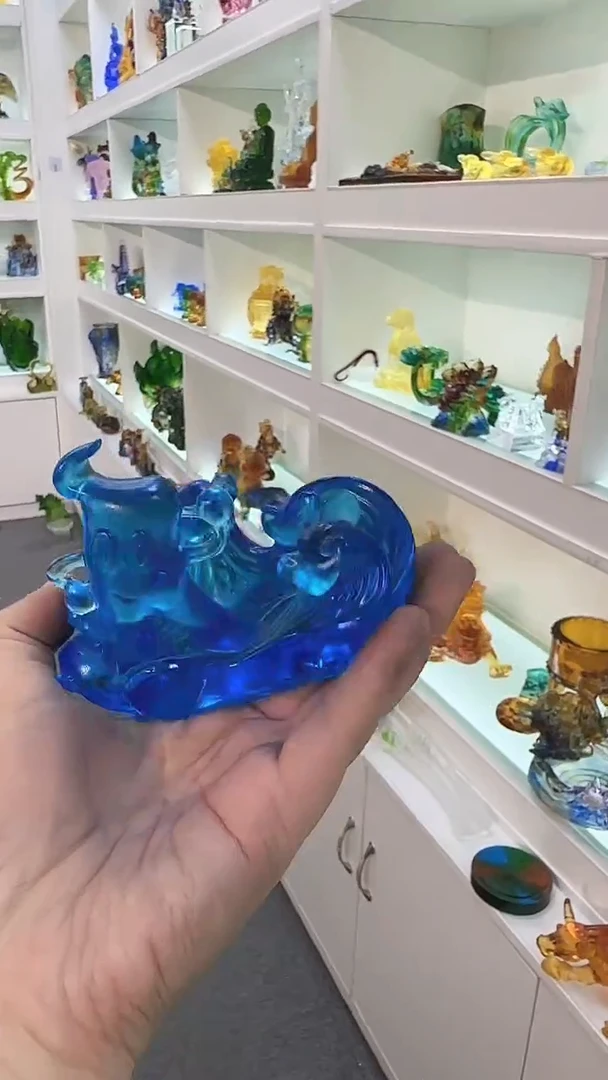 手工艺品琉璃蓝色