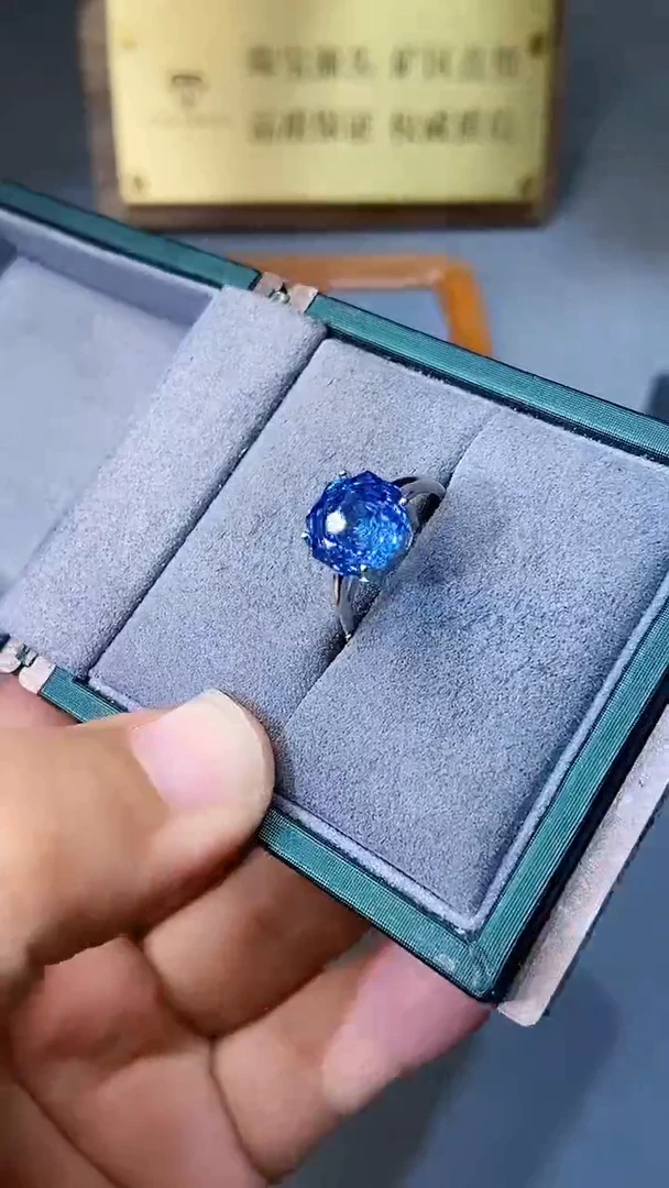 【闪购商品】托帕石戒指银S925镶嵌354