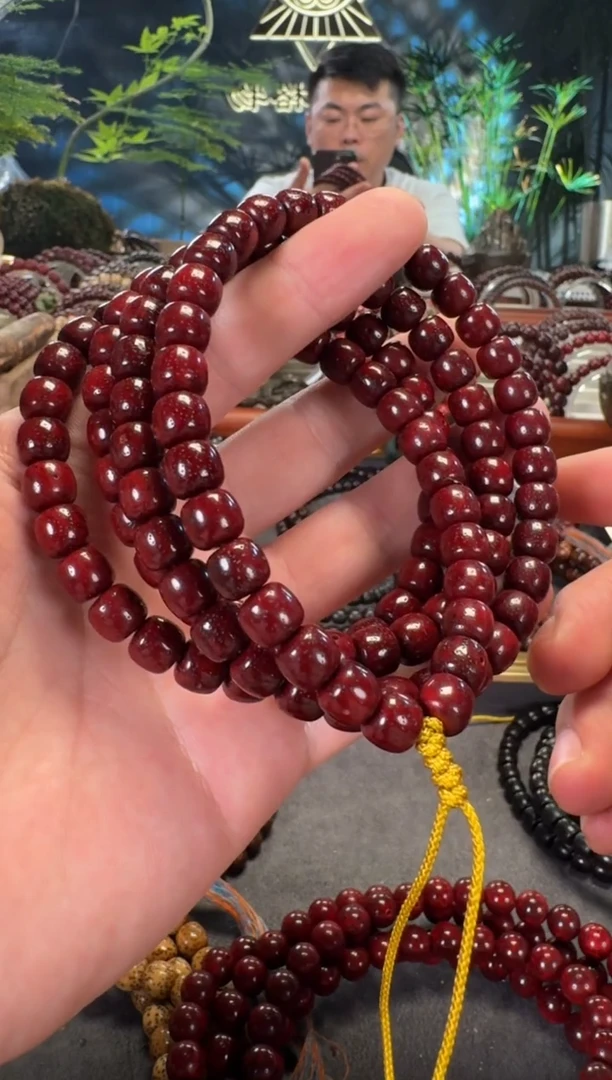手串星月菩提8*9原生态本草供星月菩提 星火长串