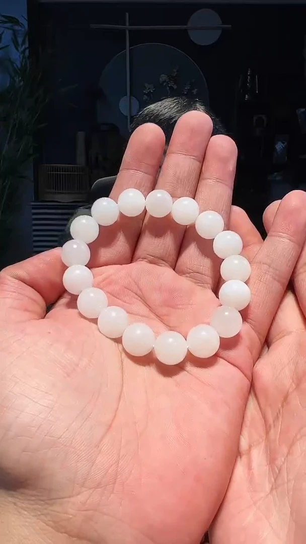 【闪购商品】和田玉手串未镶嵌12左右精圆单圈