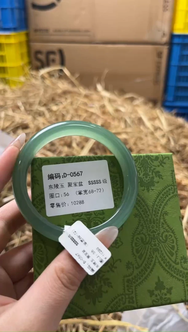未镶嵌手镯石英质玉D-0567