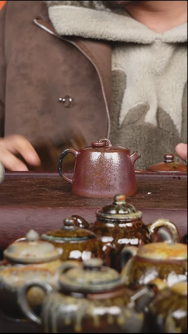 茶壶紫砂柴烧 单圈