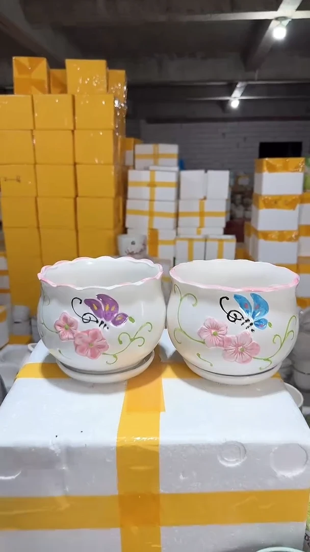 高温陶瓷花盆+Q102