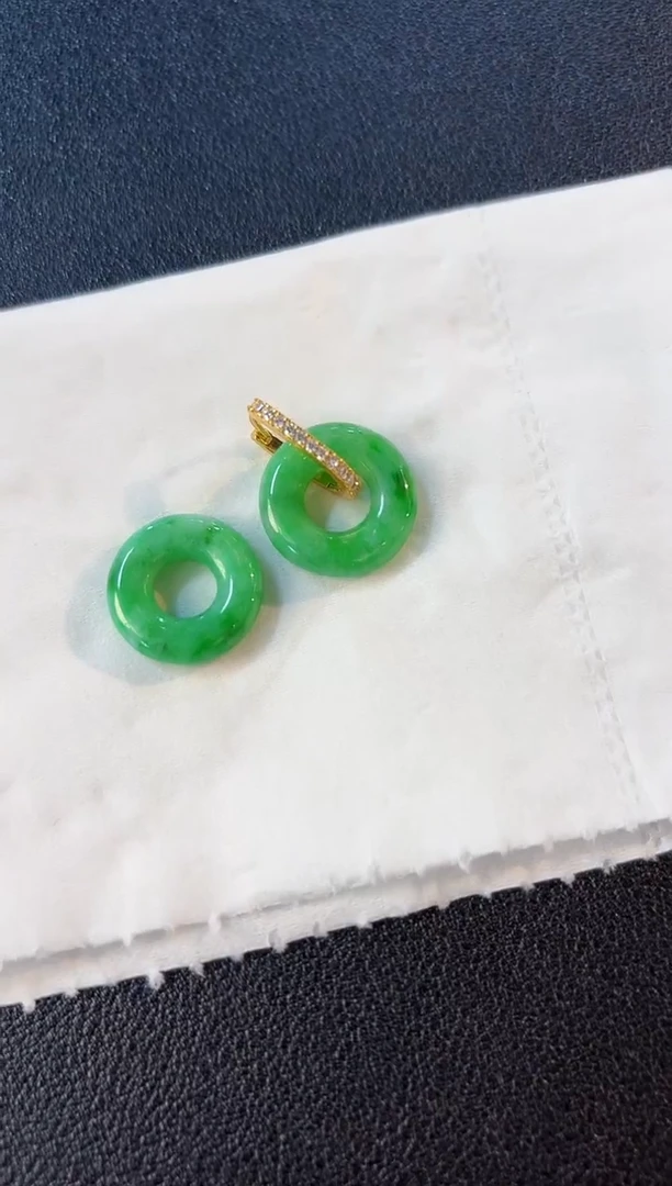 【闪购商品】翡翠耳饰未镶嵌含小耳包/支持复检一对