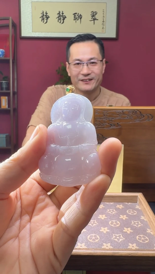 颈饰18K金镶嵌翡翠43841
