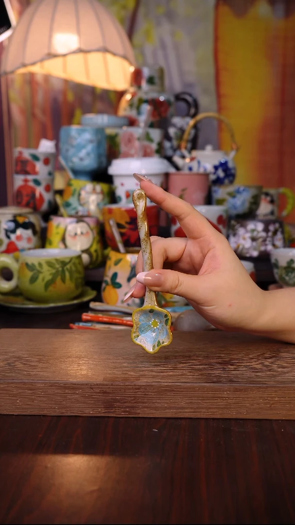杯子陶泥垚手作 景德镇手工手绘陶瓷器物