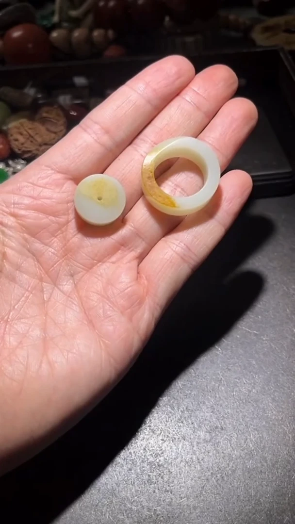 颈饰未镶嵌和田玉pz1231-28一对一起发货