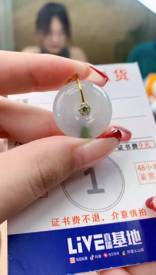 颈饰未镶嵌翡翠天然A货翡翠挂件