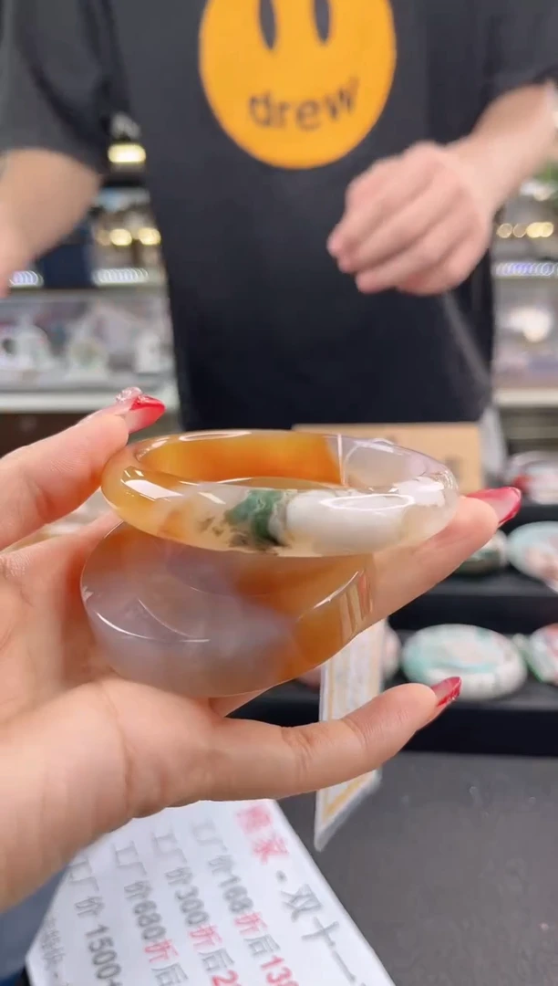 未镶嵌手镯石英质玉62圈口 （赠品镯心）334589