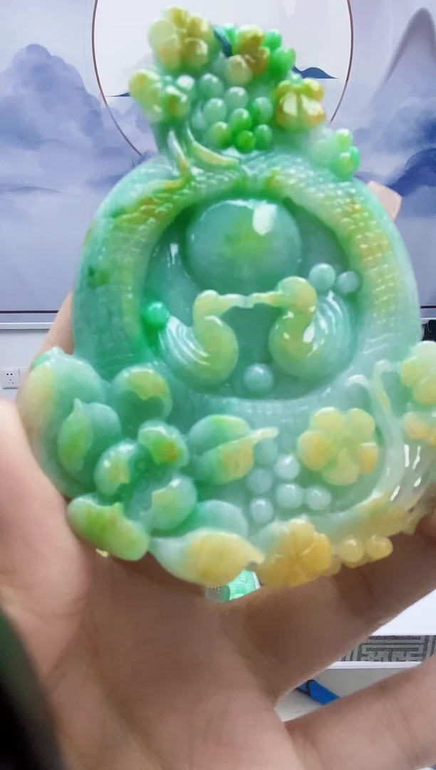 定制翡翠未镶嵌4829xx-毛货挂件96