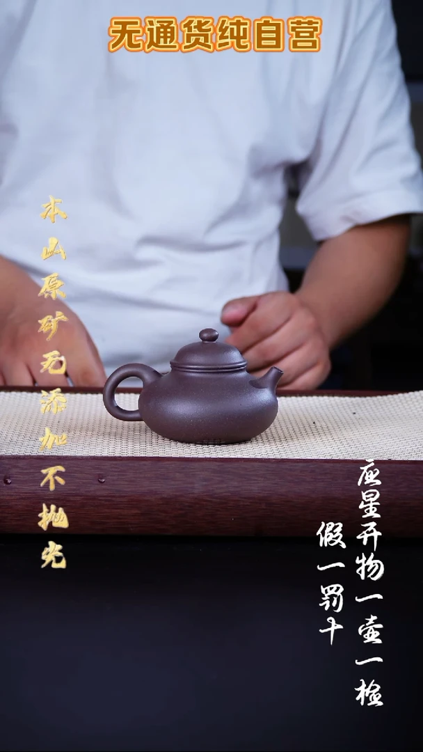 茶壶紫砂大水潭天青泥 容天 190cc