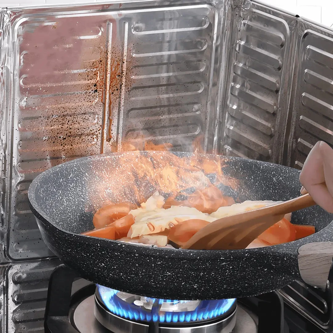 家用铝箔挡油板灶台煤气灶隔热隔油挡板防油烟溅挡板手部防护