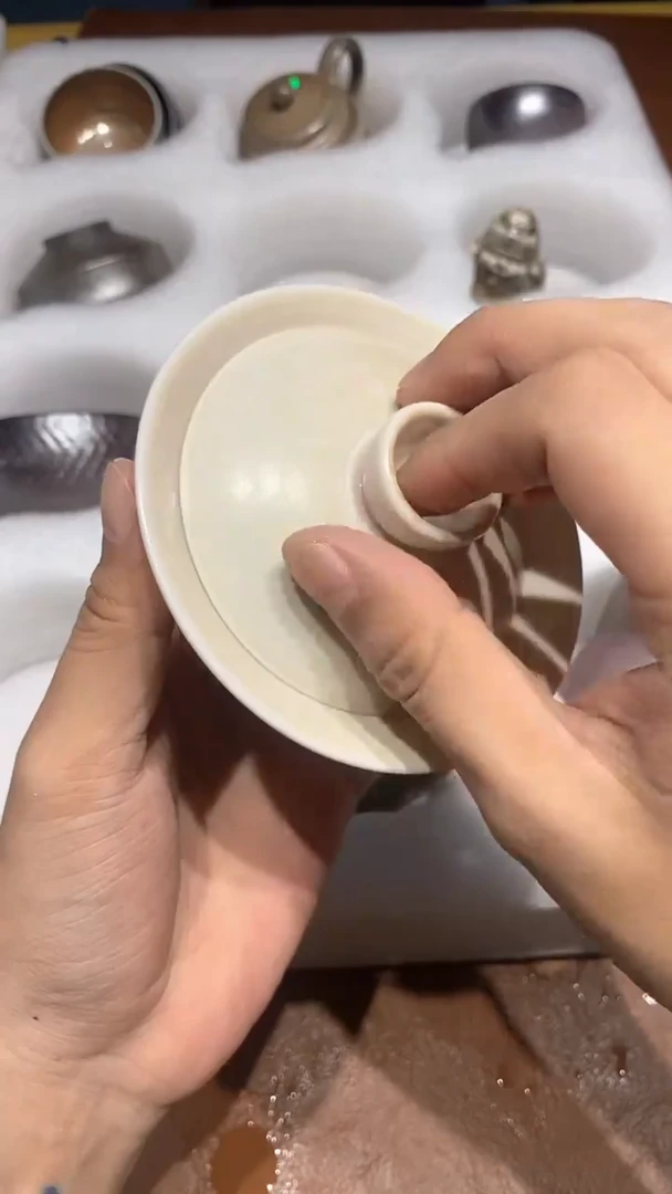 奢瓷/瑞寅柴烧茶器（盖碗）349 微瑕