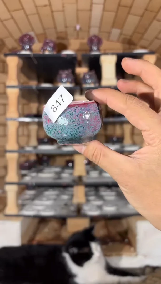 摆件精品窑变钧瓷茶器