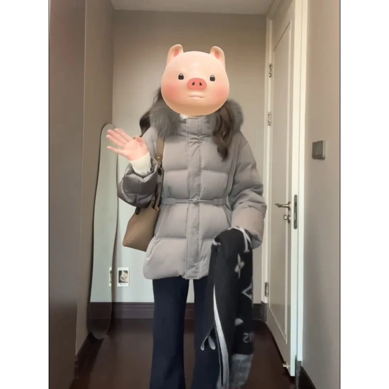 韩系时尚高级感棉服女冬季2025新款巨好看加厚短款面包服棉衣外套