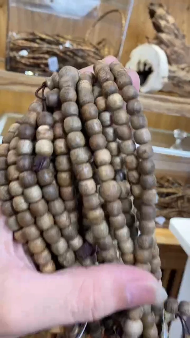 沉香手串文莱老型长串沉虫漏0.7’多样性发其一