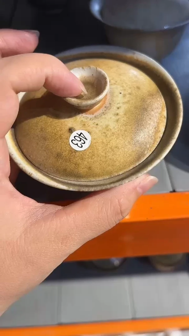 盖碗463号容量120-130ML中白泥 葫芦