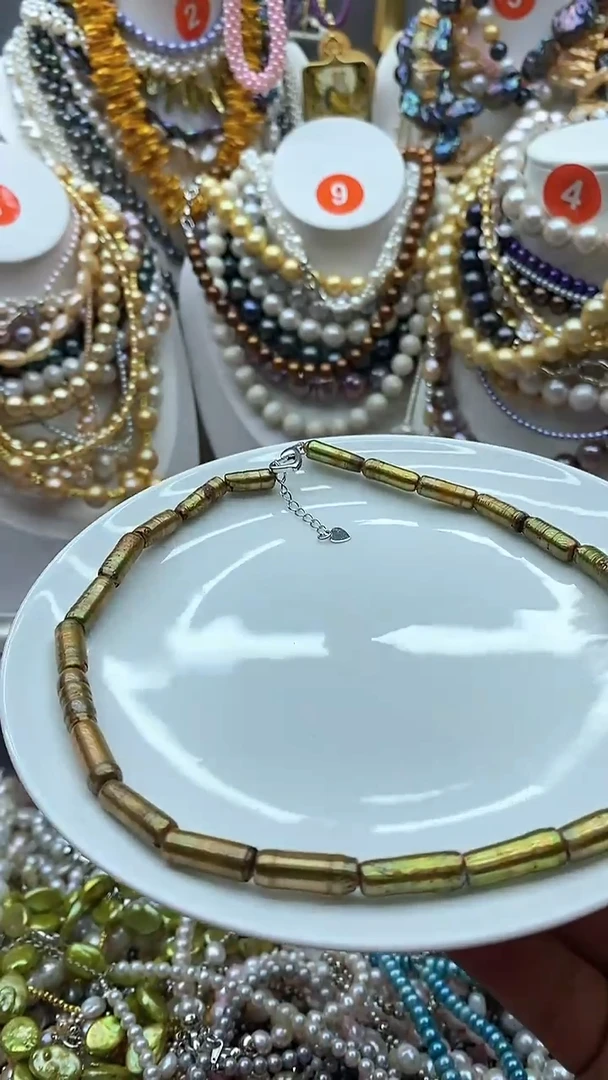 淡水珍珠未镶嵌颈饰1